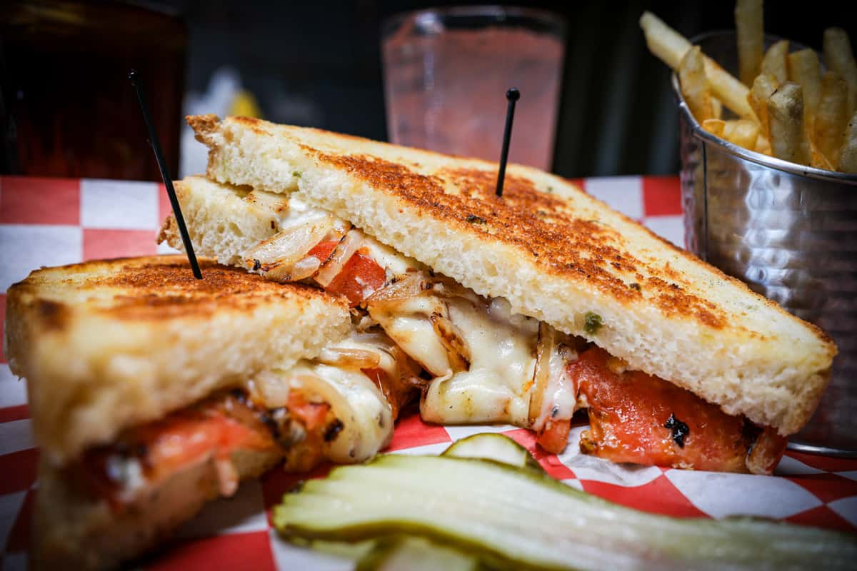 Grilled Cheese recipe served on a plate, by 12th Street Tavern