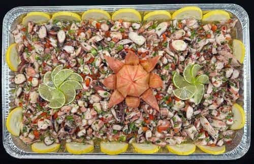Pulpo recipe served on a plate, by El Sabor Tropical Restaurant