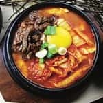 Kimchi Soon Tofu recipe served on a plate, by Buk Chang Dong Soon Tofu(Sheppard)북창동순두부