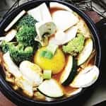 Vegetable Soon Tofu recipe served on a plate, by Buk Chang Dong Soon Tofu(Sheppard)북창동순두부
