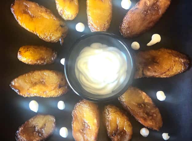 Maduros recipe served on a plate, by Casa Villa Restaurant Maduros recipe served on a plate, by Casa Villa Restaurant