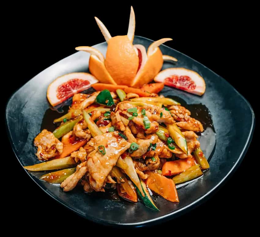 Dish 1 recipe served on a plate, by Cheng's Restaurant and Bar