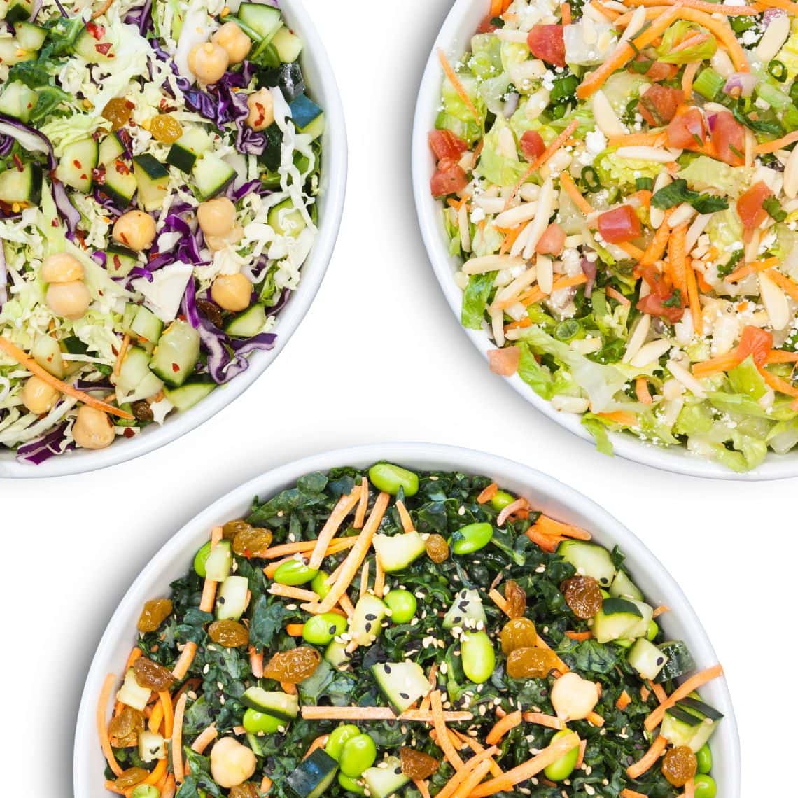 Build Your Own Salad recipe served on a plate, by Currito Naperville