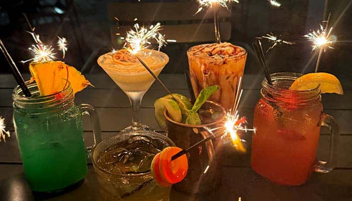 Summer Happy Hour Drinks recipe served in a glass, by Daisy's Garage