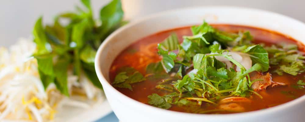 Pho recipe served on a plate, by GOLDEN SAIGON Restaurant