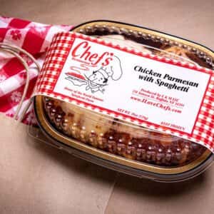 Chicken Parm recipe served on a plate, by Chef's Restaurant