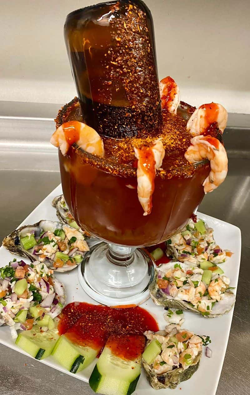 Michelada recipe served in a glass, by Acapulco Mexican Restaurant
