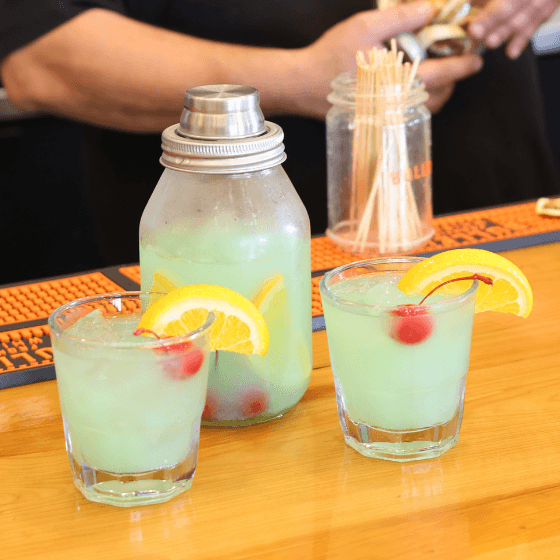 Swamp Water recipe served in a glass, by Mandez's Seafood Bar & Grill