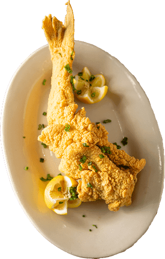 Fried Fish recipe served on a plate, by Middendorf's Manchac Fried Fish recipe served on a plate, by Middendorf's Manchac