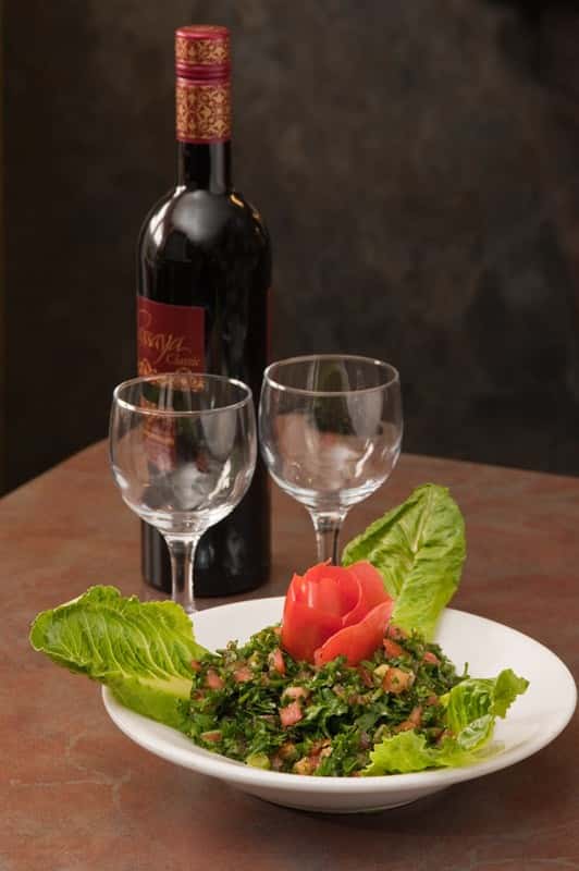 Salad recipe served on a plate, by Sinbad's