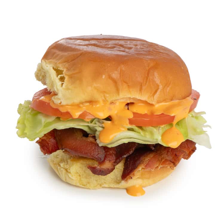 Boom Boom BLT recipe served on a plate, by Rise Southern Biscuits & Righteous Chicken - Nashville Downtown