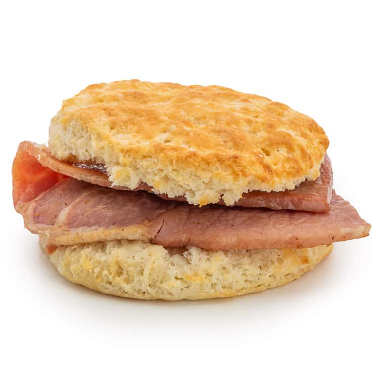 Country Ham recipe served on a plate, by Rise Southern Biscuits & Righteous Chicken - Nashville Downtown