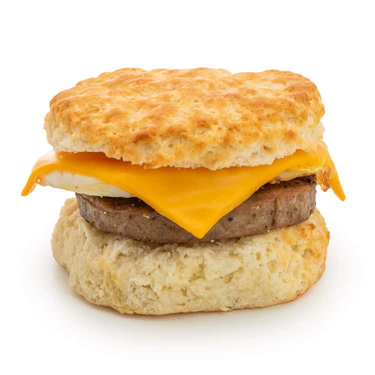 Sausage, Egg & Cheese recipe served on a plate, by Rise Southern Biscuits & Righteous Chicken - Nashville Downtown