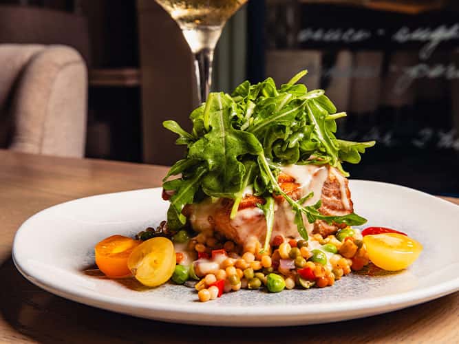Tuna recipe served on a plate, by The Sacred Pepper