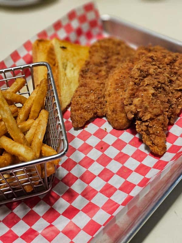Chicken Strips recipe served on a plate, by The Stadium Sports Bar & Casino