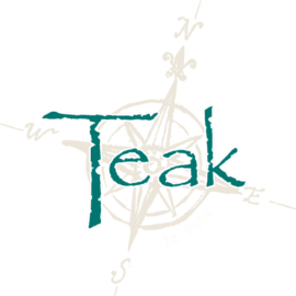 Teak Logo recipe served on a plate, by Teak