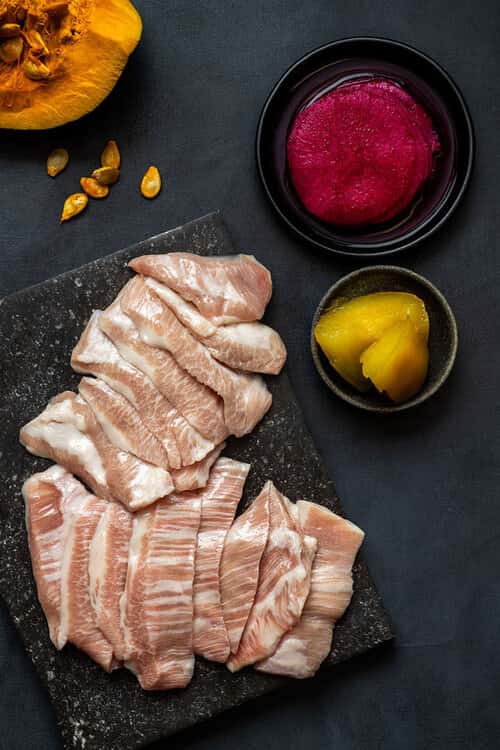 Premium Pork Jowl recipe served on a plate, by Baekjeong Temple City