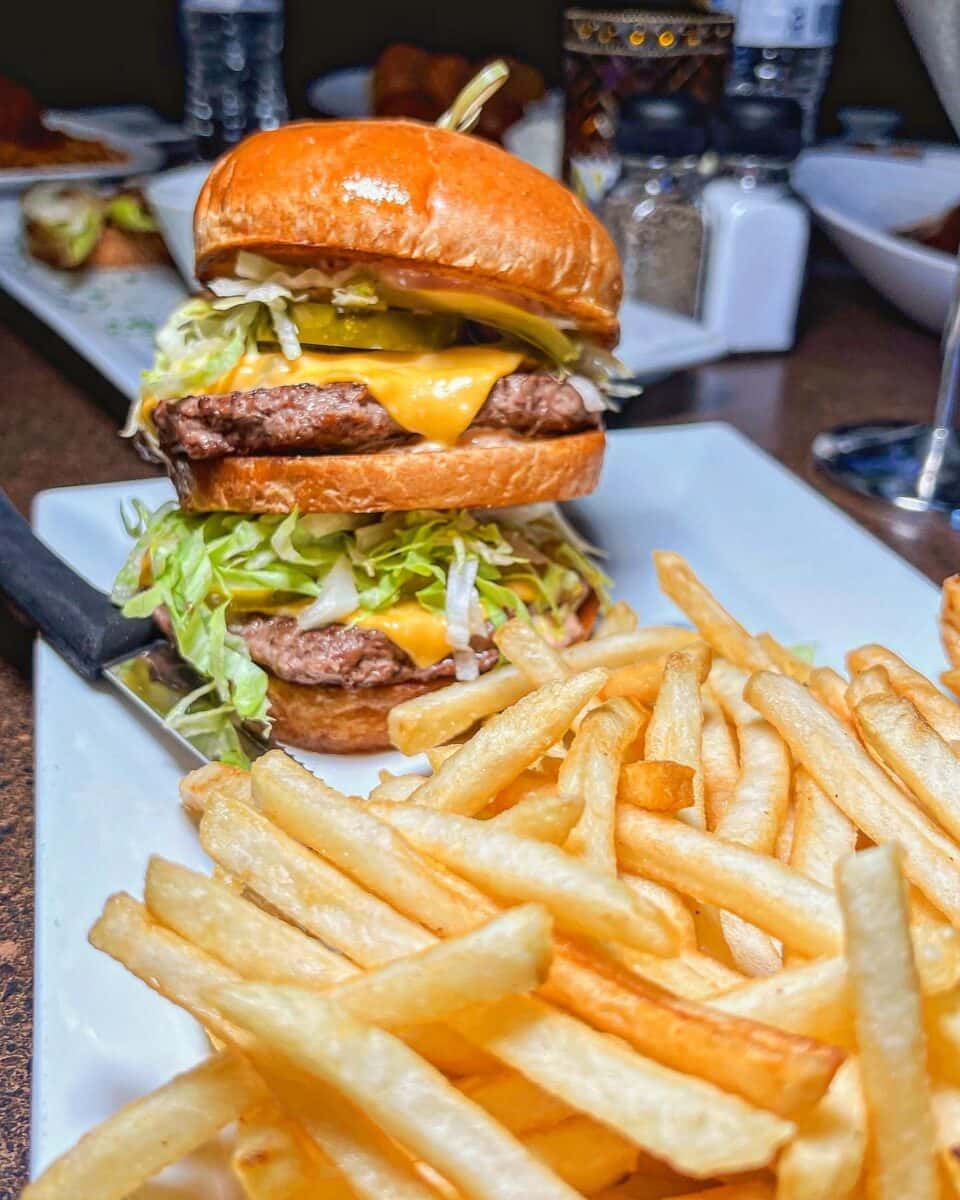 Joey Burger recipe served on a plate, by Giuseppe's Bar & Grille Henderson