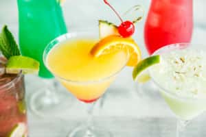 Drinks recipe served in a glass, by Island Wing Company Grill & Bar - Tamaya