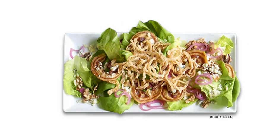 Bibb Bleu recipe served on a plate, by Romano's Macaroni Grill
