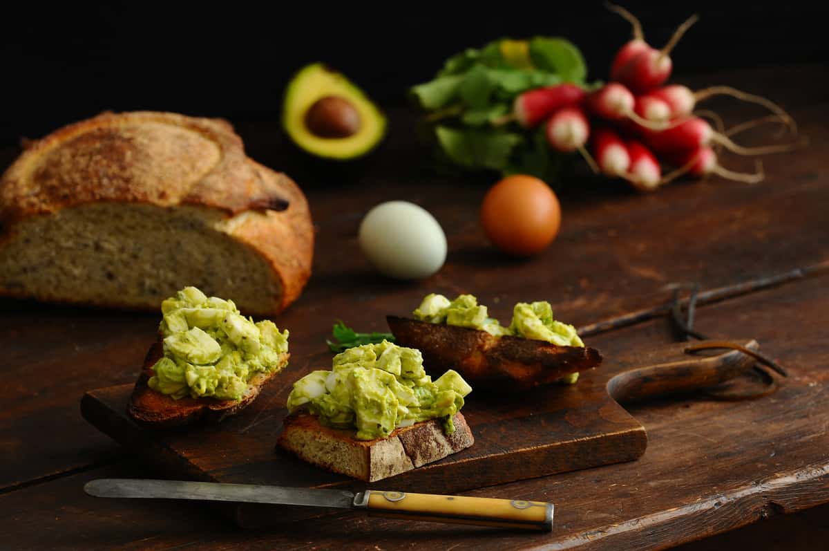 HEALTHY-ISH TOAST recipe served on a plate, by 10 Acres HEALTHY-ISH TOAST recipe served on a plate, by 10 Acres