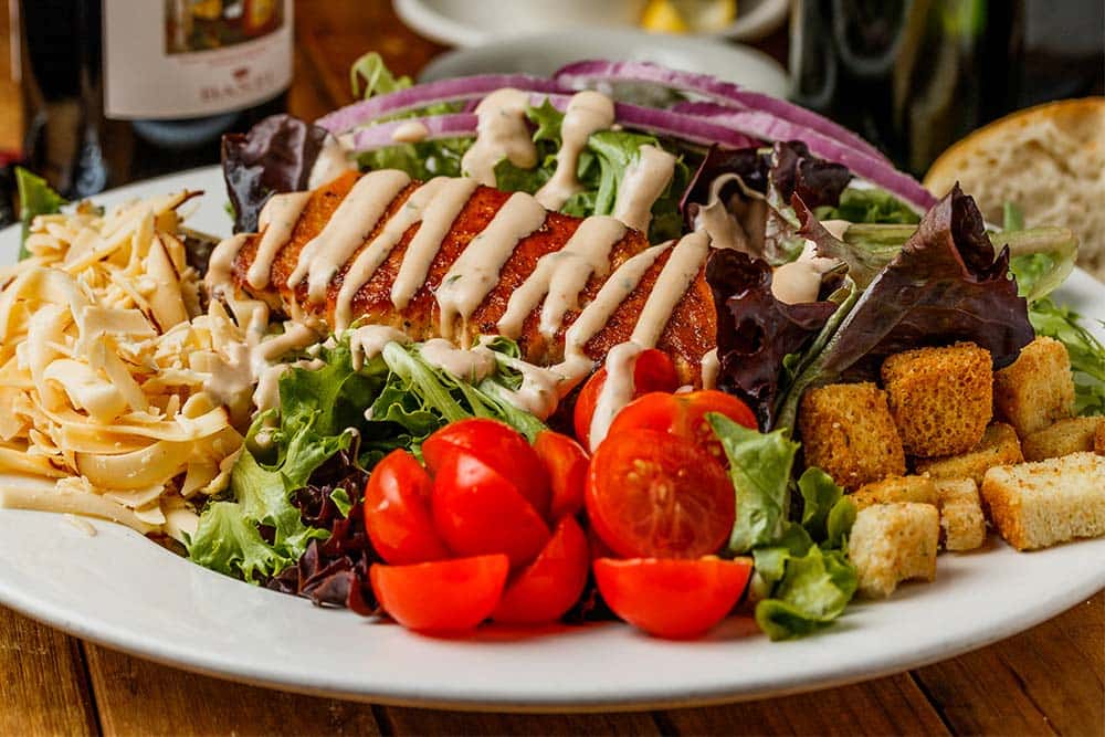Italian Food recipe served on a plate, by Salute Italian Restaurant