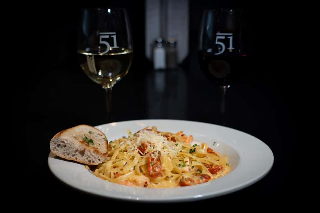 Pasta recipe served on a plate, by The Windmill & Bar 51 Pasta recipe served on a plate, by The Windmill & Bar 51