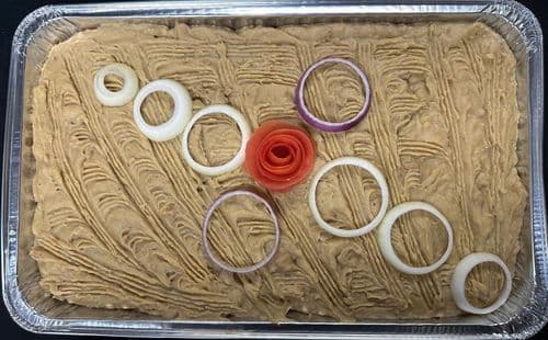 Mangu recipe served on a plate, by El Sabor Tropical Restaurant