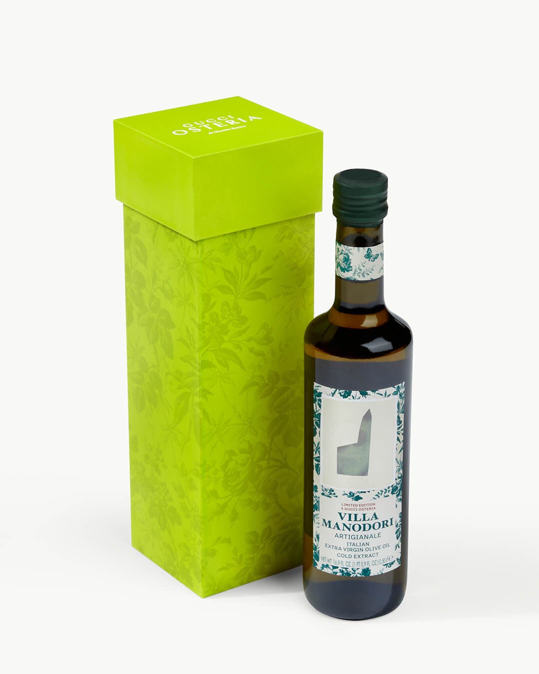 Limited Gucci Edition Osteria Extra Virgin Italian Olive Oil recipe served on a plate, by Gucci Osteria da Massimo Bottura