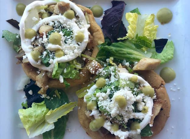 Gorditas Maiz recipe served on a plate, by Casa Villa Restaurant Gorditas Maiz recipe served on a plate, by Casa Villa Restaurant