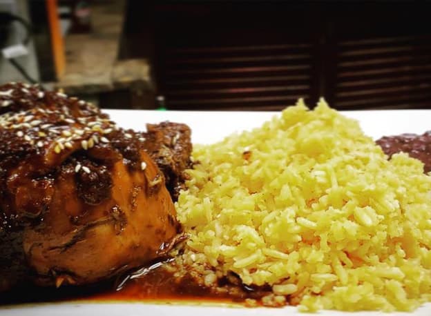 Pollo en Crema Chipotle recipe served on a plate, by Casa Villa Restaurant Pollo en Crema Chipotle recipe served on a plate, by Casa Villa Restaurant