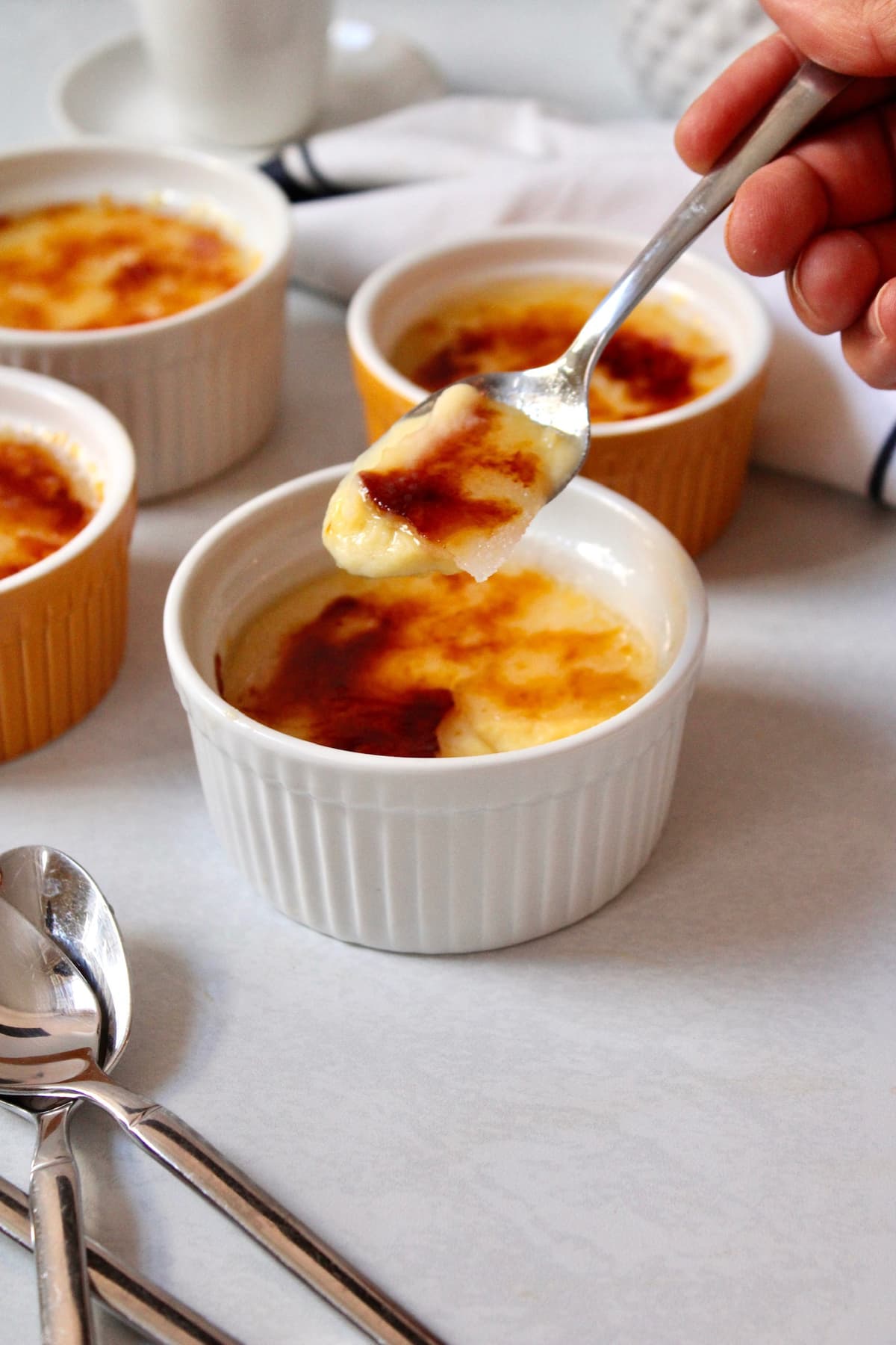 Crema Catalana recipe served on a plate, by TAPAteria