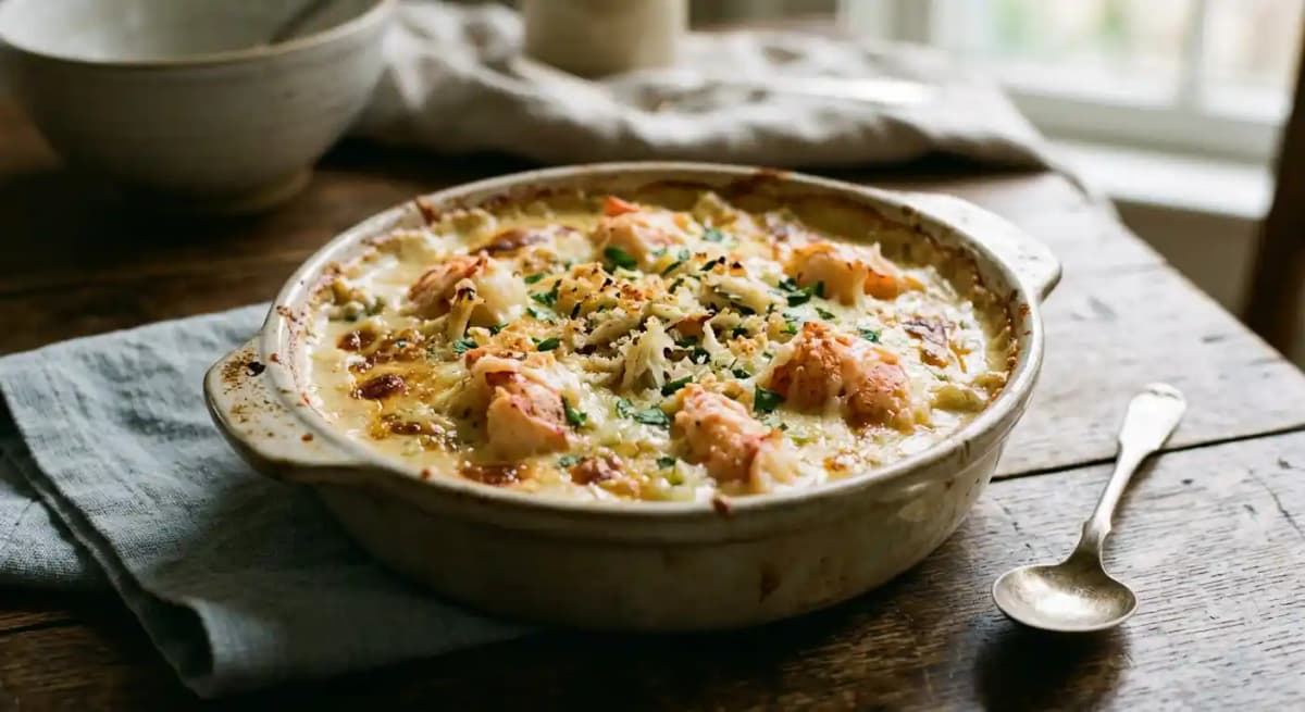 CRAB AU GRATIN LOBSTER