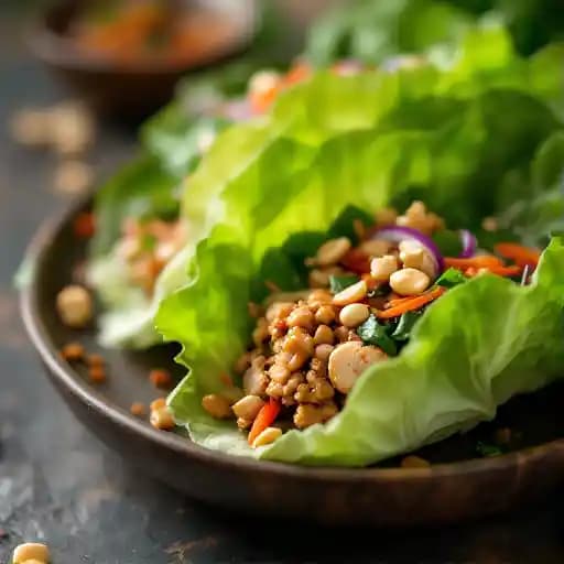Spicy Chicken Lettuce Wraps
