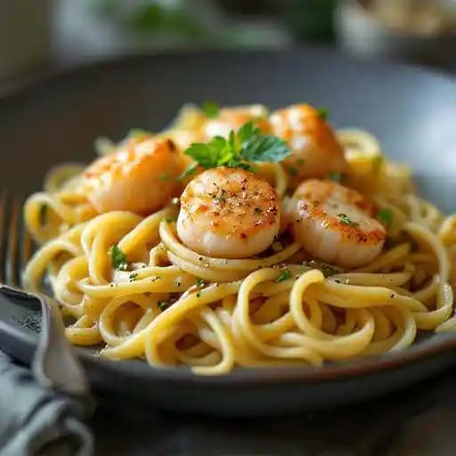 Pistachio Scallop Capellini