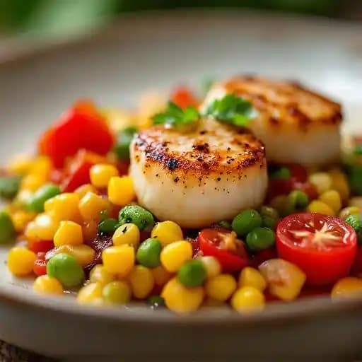 Scallop Succotash