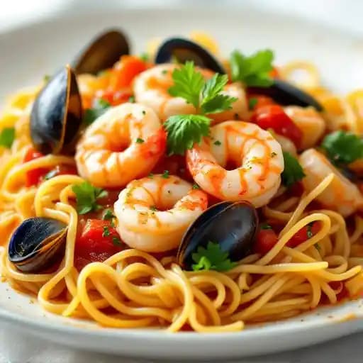 ZUPPA DI PESCE recipe served on a plate, by Donatello Restaurant ZUPPA DI PESCE recipe served on a plate, by Donatello Restaurant