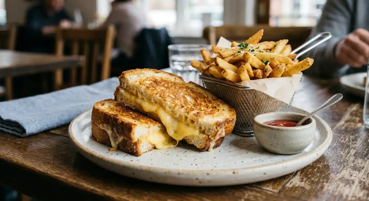 Grilled cheese with french fries