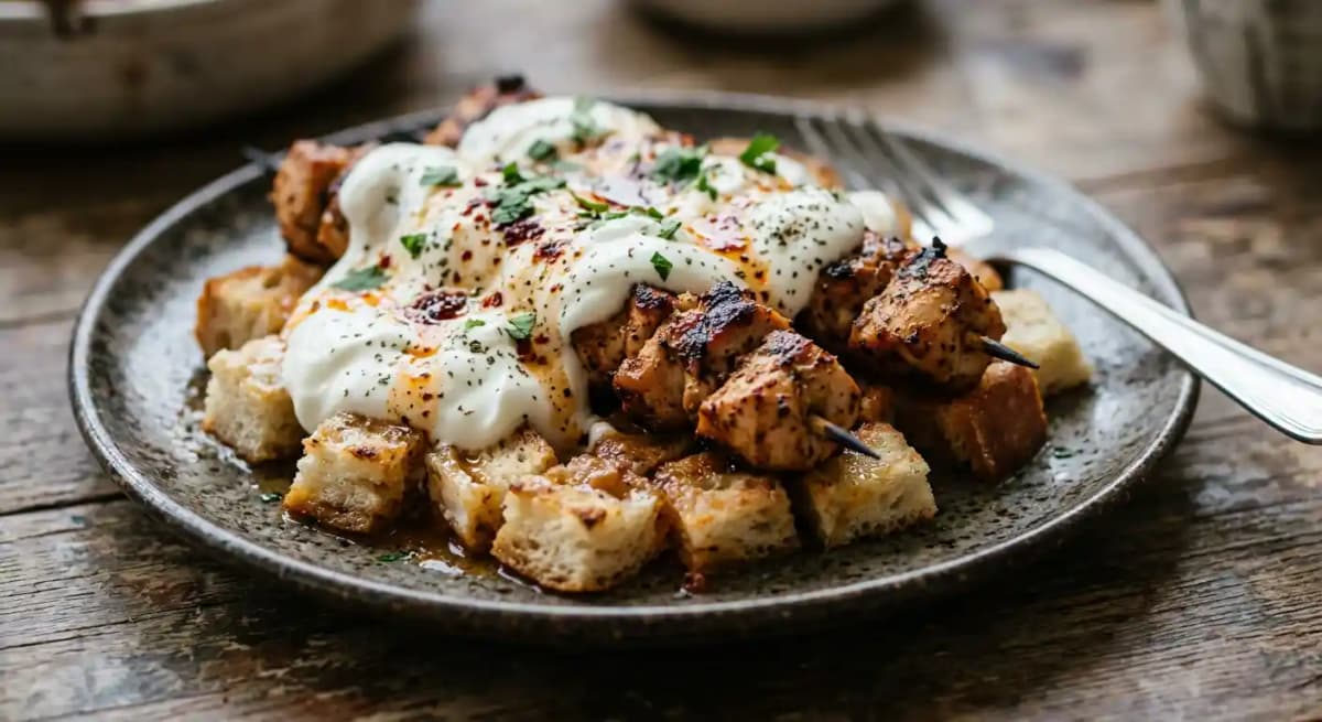 Yogurtlu Tavuk (Chicken Kebab with Yogurt)