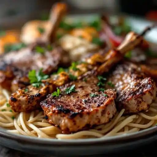 Pirzola & Tavuk (Lamb Chops & Chicken Kebab)