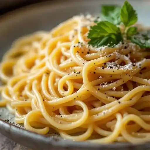 Spaghetti with cacio e pepe