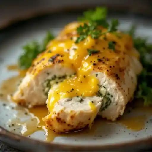 French Quarter Chicken recipe served on a plate, by Rey's Restaurant