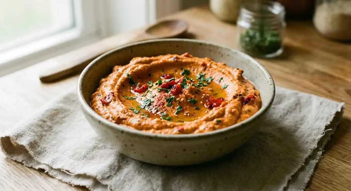 Roasted Red Pepper Hummus