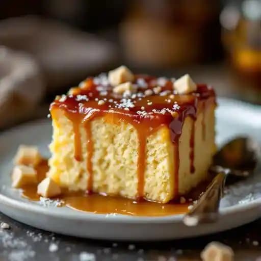 WHITE CHOCOLATE BREAD PUDDING