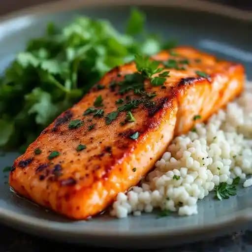 Goan Cafreal Salmon Tikka recipe served on a plate, by Gymkhana