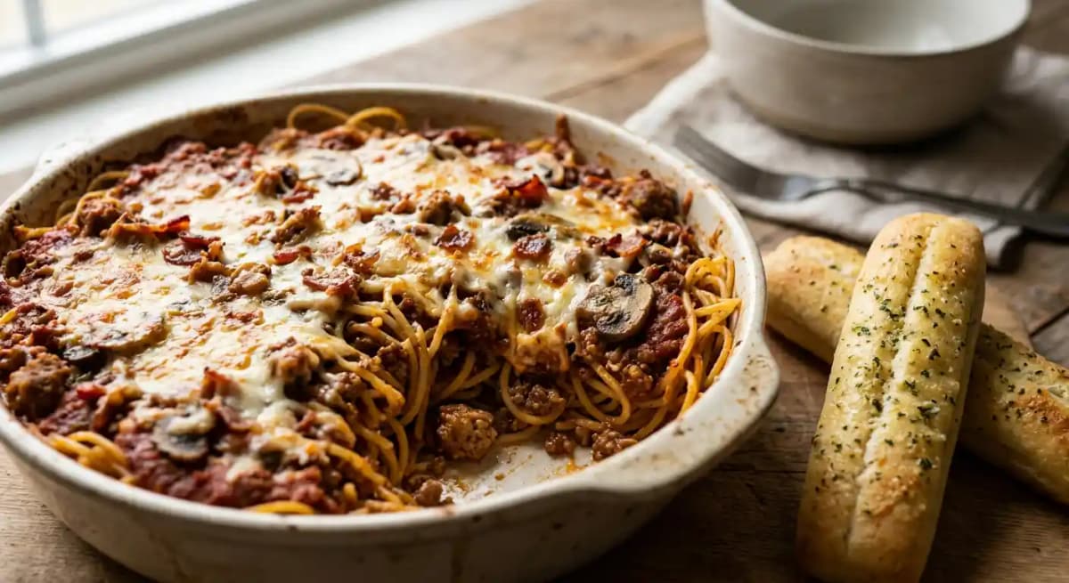 Loaded Baked Spaghetti