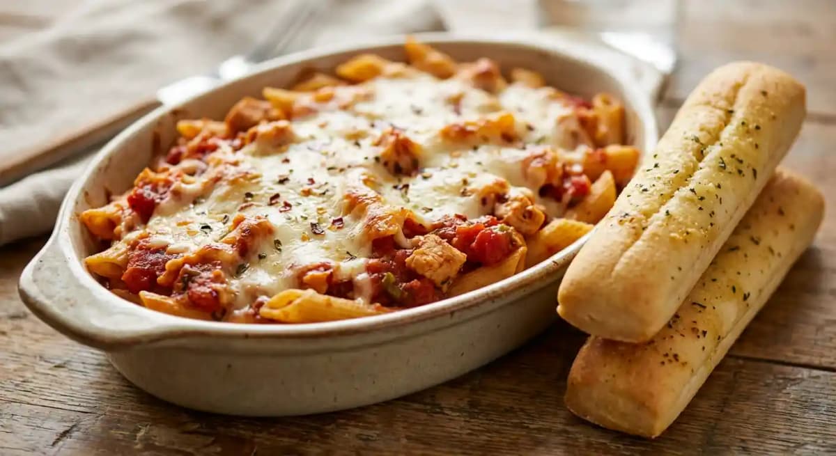 Spicy Baked Ziti with Chicken