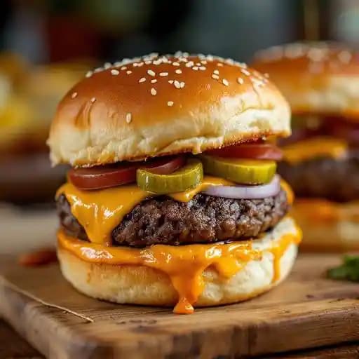 Classic Sliders (2) recipe served on a plate, by Despacito