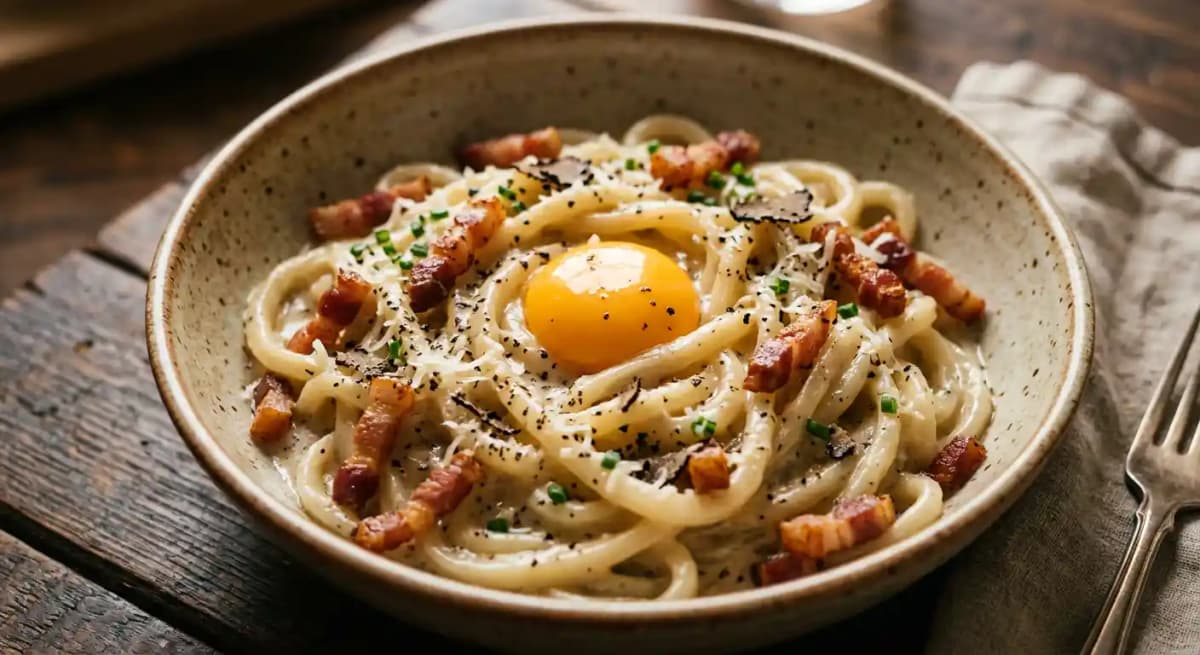 Truffle Udon Carbonara