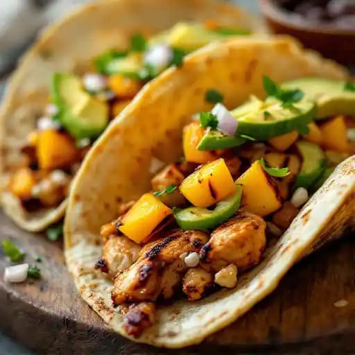 CHICKEN TINGA TACOS recipe served on a plate, by Matador Boise